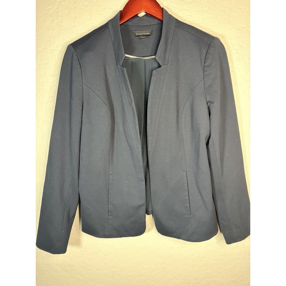 Women's StitchFix 41 Hawthorn Froswick Ponte Lined Blazer - Navy, Size Large